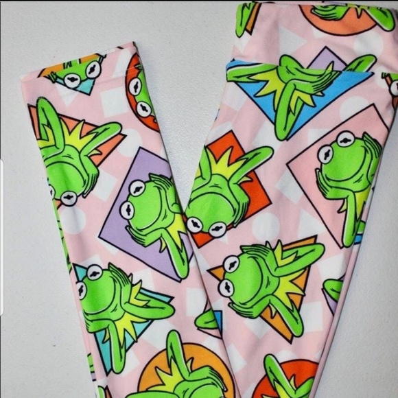Lularoe Leggings Disney Kermit the Frog kids - Picture 2 of 2